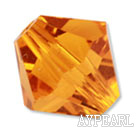 Austrian crystal beads, 5mm bicone,gold. Sold per pkg of 720.