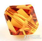 Austrian crystal beads, 5mm bicone,gold. Sold per pkg of 720.