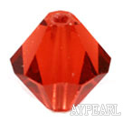 Austrian crystal beads, 5mm bicone,red. Sold per pkg of 720.