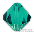 Austrian crystal beads, 5mm bicone,green. Sold per pkg of 720.