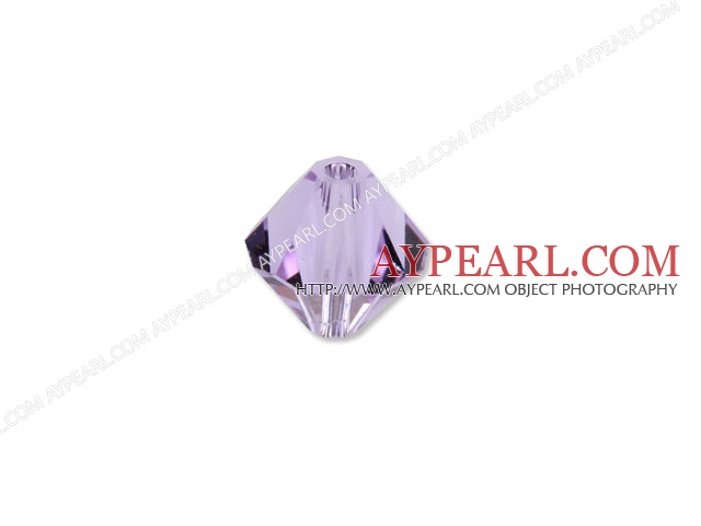 Austrian crystal beads, 5mm bicone,light amethyst. Sold per pkg of 720.