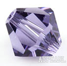 Austrian crystal beads, 5mm bicone,amethyst. Sold per pkg of 720.