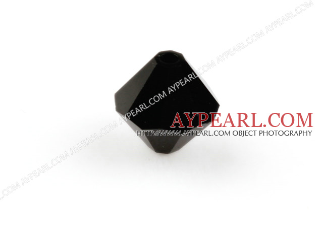 Austrian crystal beads, 5mm bicone,black. Sold per pkg of 720.