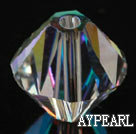 Austrain crystal beads, AB color, 6mm bicone. Sold per pkg of 360.