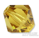 Austrain crystal beads, champagne color, 6mm bicone. Sold per pkg of 360.