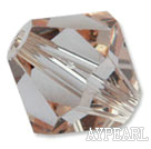 Austrain crystal beads, gray, 6mm bicone. Sold per pkg of 360.
