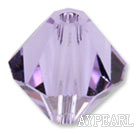 Austrain crystal beads, purple, 6mm bicone. Sold per pkg of 360.