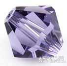 Austrain crystal beads, purple, 6mm bicone. Sold per pkg of 360.