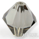 Austrain crystal beads, gray, 6mm bicone. Sold per pkg of 360.