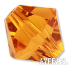 Austrain crystal beads, golden, 8mm bicone. Sold per pkg of 360.