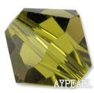 Austrain crystal beads, yellow, 8mm bicone. Sold per pkg of 360.