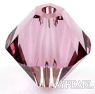 Austrain crystal beads, pink, 8mm bicone. Sold per pkg of 360.