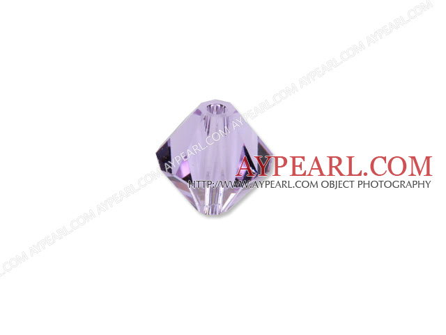 Austrain crystal beads, purple, 8mm bicone. Sold per pkg of 360.