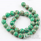 Imperial jasper beads,green, 12mm round, Sold per 15.16-inch strand.