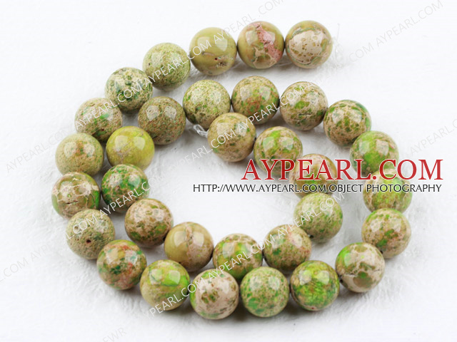 Imperial jasper beads,kelly,12mm round. Sold per 15.16-inch strand