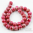 Imperial jasper Beads,red, 12mm round. Sold per 15.16-inch strand.