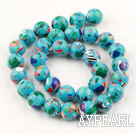 Taiwan turquoise beads, blue,12mm round, Sold per 15.16-inch strand.