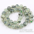 Prehnite beads,12mm round,green, Grade AB,Sold per 15.55-inch strand