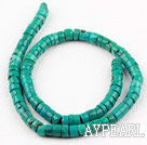 natural turquoise beads.5*8mm abacus,green, sold per 15.75-inch strand