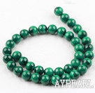 Grade A natural malachite beads,10mm round, green,sold per 15.75-inch strand