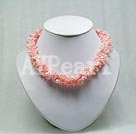 Wholesale coral pearl necklace