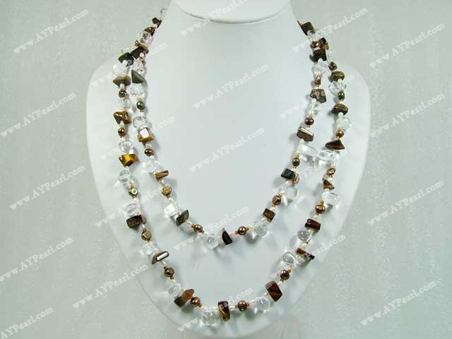 kristall tiger sten halsband