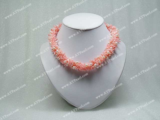 coral pearl necklace