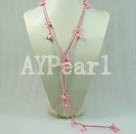 dyed pearl necklace