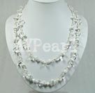 Wholesale turquoise pearl crystal necklace