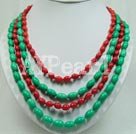 coral turquoise necklace