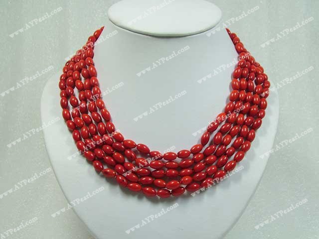 coral necklace