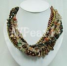 pearl crystal necklace