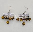 Wholesale Gemstone Earrings-tiger eye earring