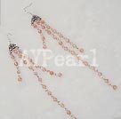 cherry quartz earring