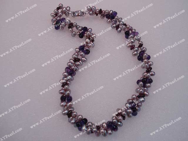 pearl amethyst necklace