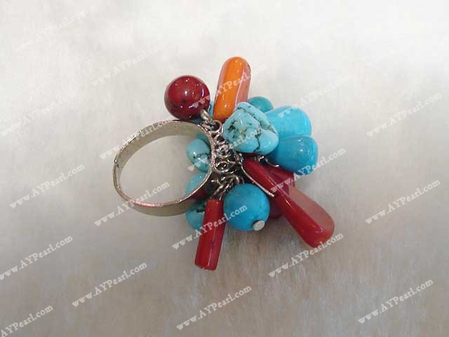 turkis Coral finger-ring