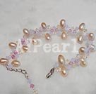 Austra crystal pearl bracenet