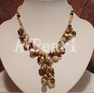 Austra crystal pearl necklace