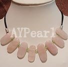 Wholesale rose quartz necklace