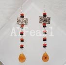 crystal agate earring