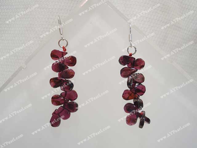 garnet earring