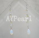 Wholesale moonstone crystal earring