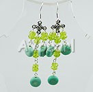 crystal turquoise earring