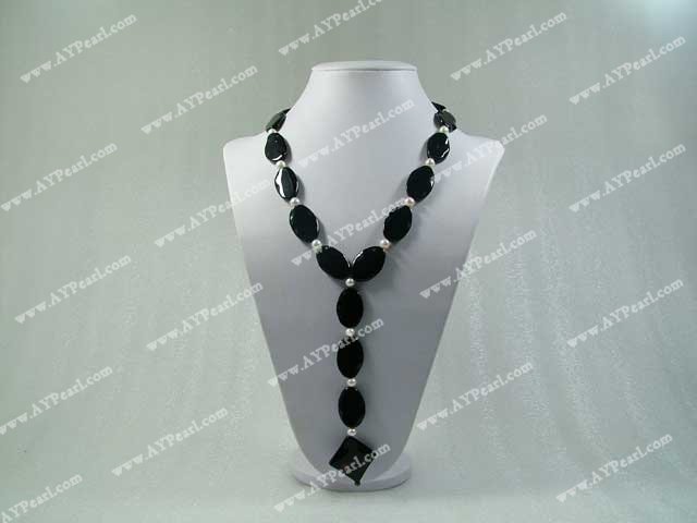 agate pearl necklace