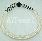 Wholesale Gemstone Jewelry-pearl cat's eye necklace