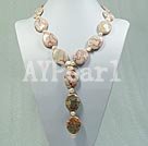 Wholesale Gemstone Necklace-gem pearl necklace