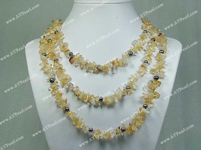 crystal pearl necklace