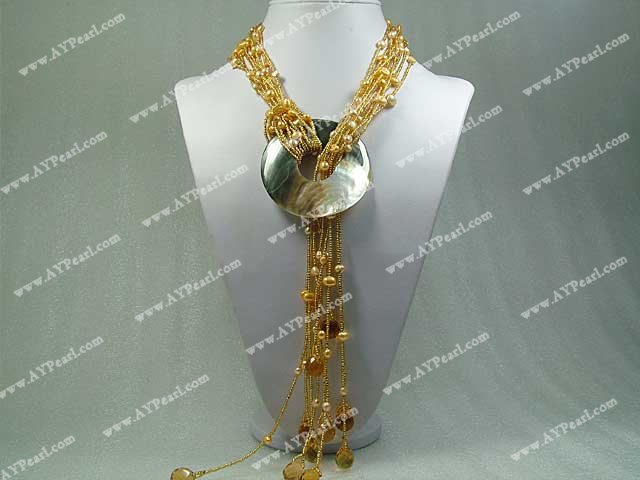Pearl Crystal Necklace