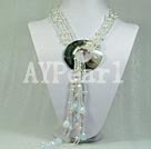 pearl crystal necklace