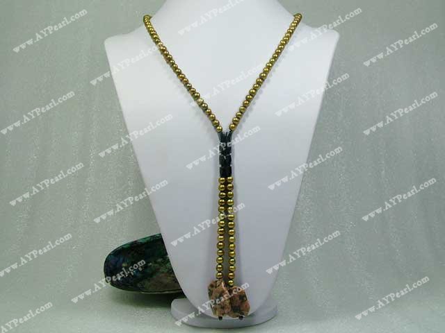 pearl gem necklace